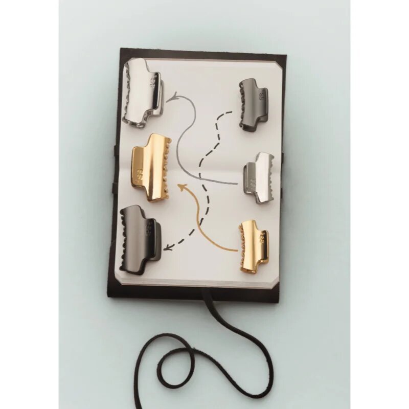 Sister's Aroma Metal Hair Clip Maxi sponka krokodilček za lase barva Silver 1 kos