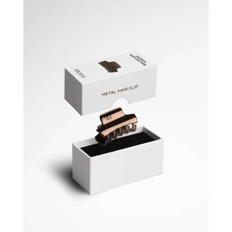 Sister's Aroma Metal Hair Clip sponka krokodilček za lase barva Milk Chocolate 1 kos