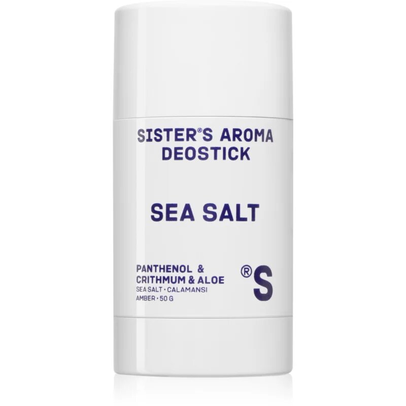 Sister's Aroma Sea Salt Deostick trdi deodorant proti neprijetnemu vonju in potenju 50 g