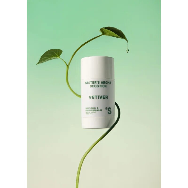 Sister's Aroma Vetiver Deostick trdi deodorant proti neprijetnemu vonju in potenju 50 g