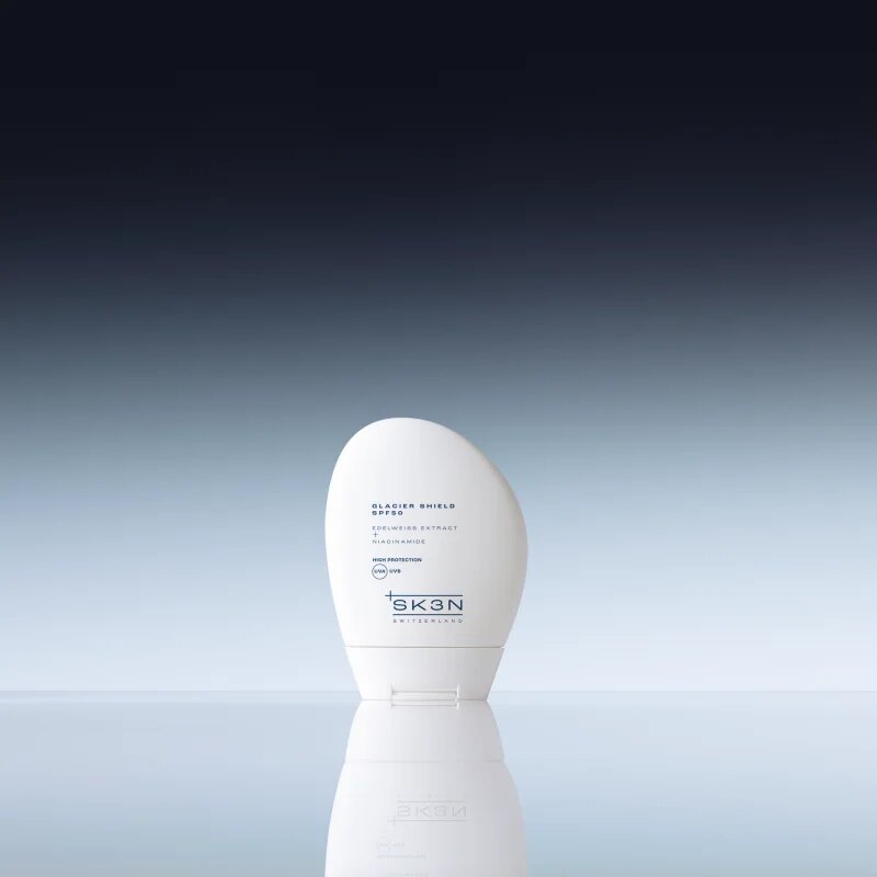 SK3N Glacier Shield SPF 50 lahki zaščitni fluid SPF 50 50 ml