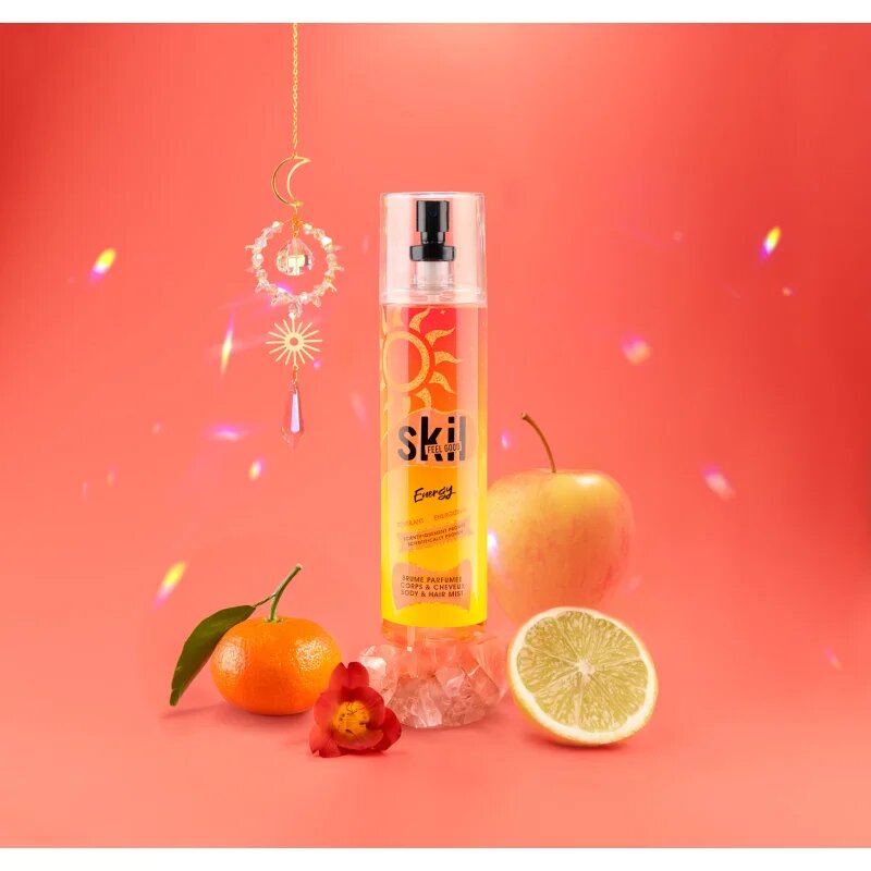 Skil Feel Good Energy parfumska meglica za telo in lase za ženske 250 ml