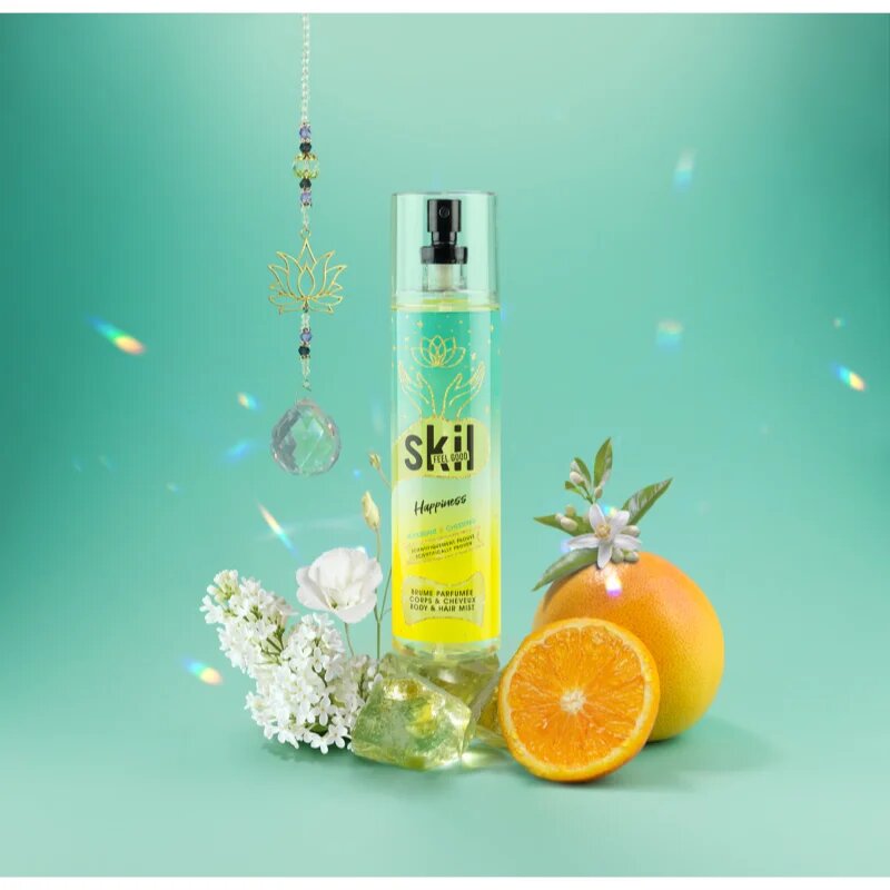 Skil Feel Good Happiness osvežilna meglica za lase in telo za ženske 250 ml