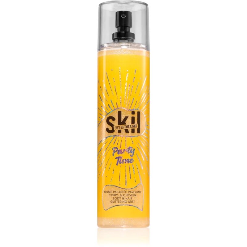 Skil Night Call Party Time pršilo za telo in lase z bleščicami 250 ml