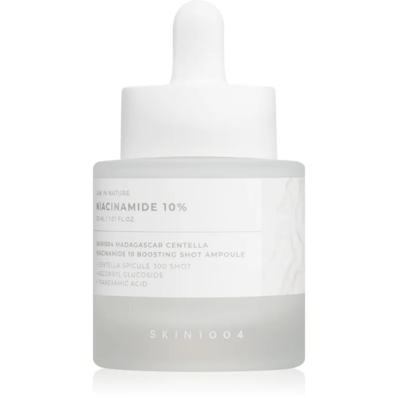 SKIN1004 Lab In Nature Niacinamide 10% Boosting Shot Ampoule regeneracijski in posvetlitveni serum z vlažilnim učinkom 30 ml