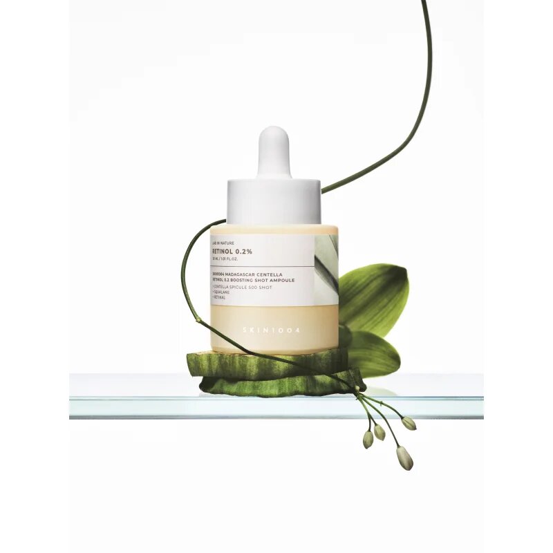 SKIN1004 Lab In Nature Retinol 0.2% Boosting Shot Ampoule regeneracijski serum proti gubam povečujoč prožnost kože 30 ml