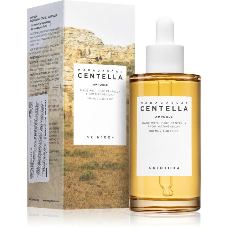 SKIN1004 Madagascar Centella Ampoule vlažilni serum za pomiritev in okrepitev občutljive kože 100 ml
