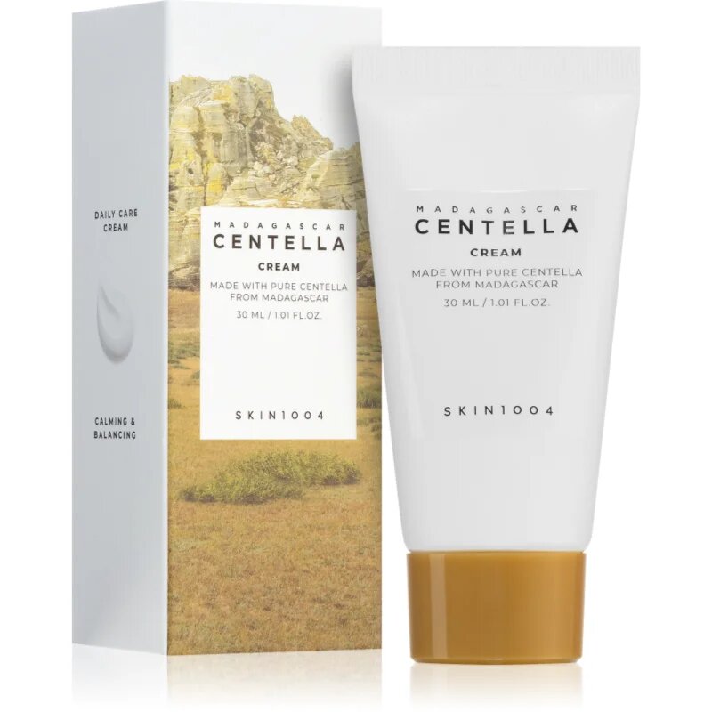 SKIN1004 Madagascar Centella Cream lahka pomirjajoča krema za občutljivo in razdraženo kožo 30 ml