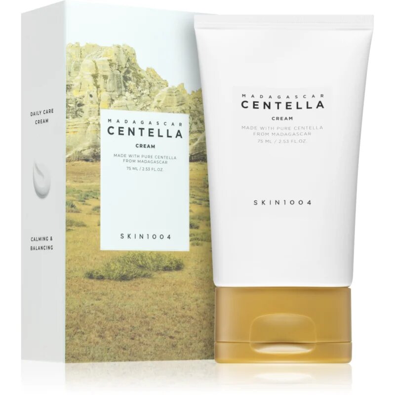 SKIN1004 Madagascar Centella Cream lahka pomirjajoča krema za občutljivo in razdraženo kožo 75 ml