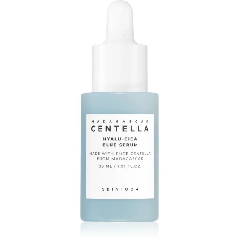 SKIN1004 Madagascar Centella Hyalu-Cica Blue Serum intenzivno vlažilni serum za pomiritev in okrepitev občutljive kože 30 ml