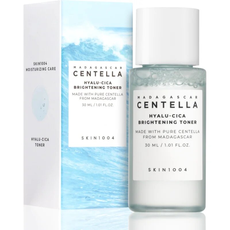 SKIN1004 Madagascar Centella Hyalu-Cica Brightening Toner nežni eksfoliacijski tonik za osvetljevanje kože in hidratacijo 30 ml