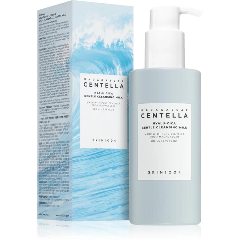 SKIN1004 Madagascar Centella Hyalu-Cica Gentle Cleansing Milk vlažilno čistilno mleko za hranjenje kože in ohranjanje njenega naravnega vlaženja 200 m