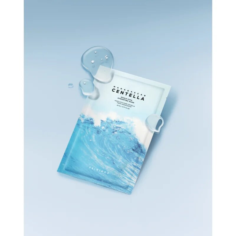 SKIN1004 Madagascar Centella Hyalu-Cica Hydrating Mask maska iz platna z vlažilnim in pomirjajočim učinkom 23 ml