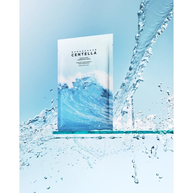 SKIN1004 Madagascar Centella Hyalu-Cica Hydrating Mask maska iz platna z vlažilnim in pomirjajočim učinkom 23 ml