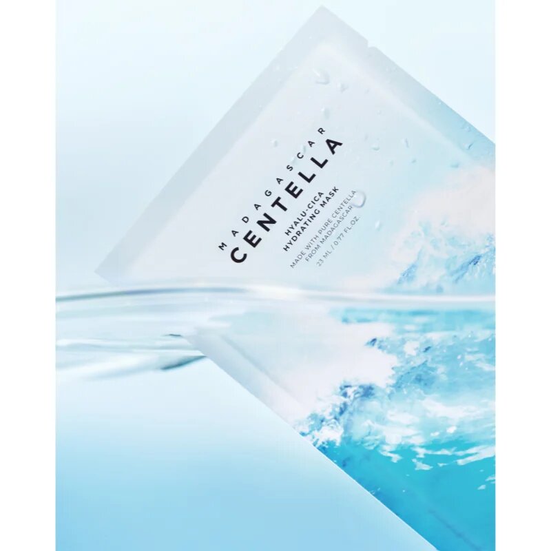 SKIN1004 Madagascar Centella Hyalu-Cica Hydrating Mask maska iz platna z vlažilnim in pomirjajočim učinkom 23 ml
