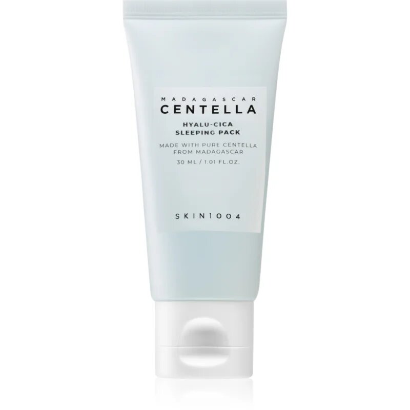 SKIN1004 Madagascar Centella Hyalu-Cica Sleeping Pack izpopolnjevalna in vlažilna maska za čez noč za učvrstitev kože 30 ml