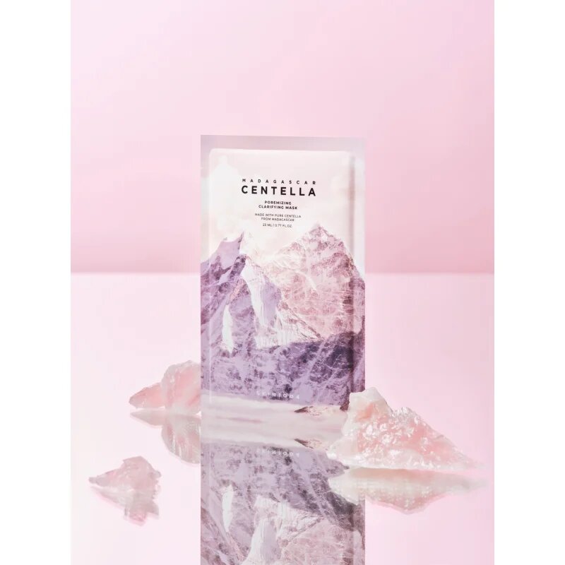 SKIN1004 Madagascar Centella Poremizing Clarifying Mask maska iz platna za glajenje kože in zmanjšanje por 23 ml
