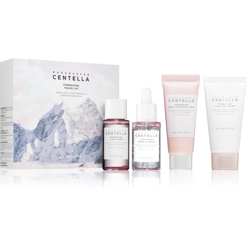 SKIN1004 Madagascar Centella Poremizing Travel Kit Potovalni set za glajenje kože in zmanjšanje por