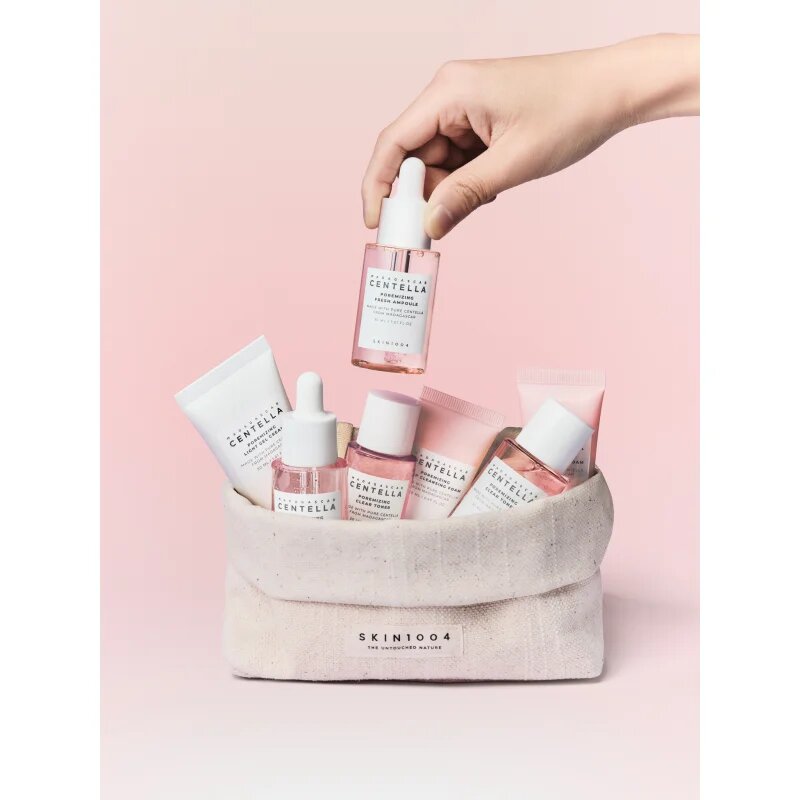 SKIN1004 Madagascar Centella Poremizing Travel Kit Potovalni set za glajenje kože in zmanjšanje por