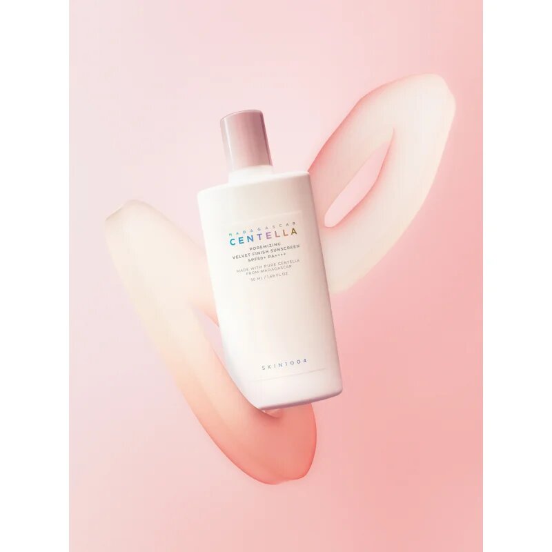SKIN1004 Madagascar Centella Poremizing Velvet Finish Sunscreen krema za sončenje za obraz za mastno kožo SPF 50+ 50 ml