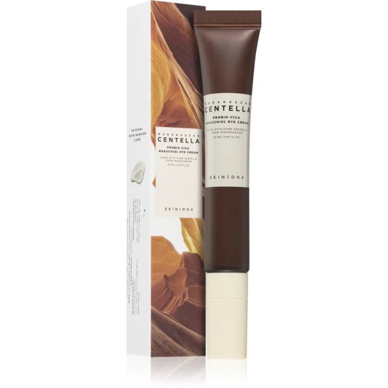 SKIN1004 Madagascar Centella Probio-Cica Bakuchiol Eye Cream krema proti gubam za predel okoli oči s pomirjajočim učinkom 20 ml