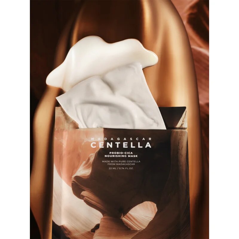 SKIN1004 Madagascar Centella Probio-Cica Nourishing Mask pomirjevalna tekstilna maska s hranilnim učinkom 23 ml