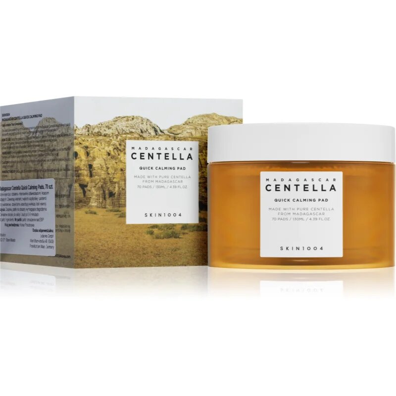 SKIN1004 Madagascar Centella Quick Calming Pad intenzivno revitalizacijske blazinice za pomiritev in okrepitev občutljive kože 70 kos