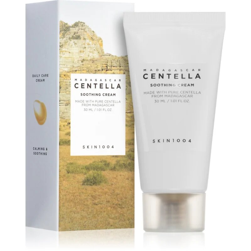 SKIN1004 Madagascar Centella Soothing Cream bogata hranilna in pomirjajoča krema za regeneracijo in obnovo kože obraza 30 ml