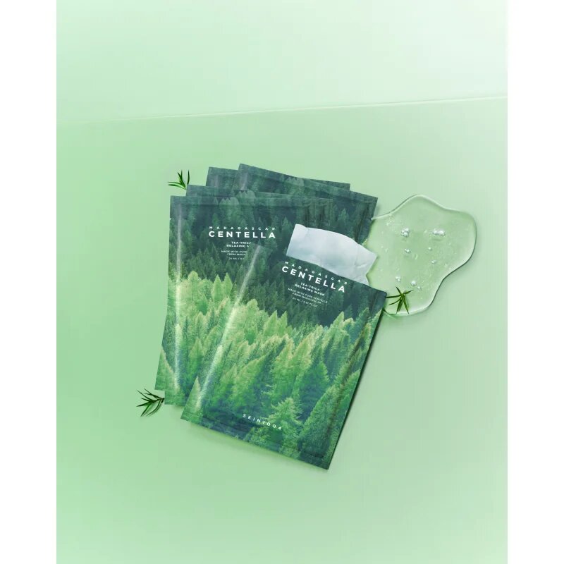 SKIN1004 Madagascar Centella Tea-Trica Relaxing Mask maska iz platna za pomiritev kože 23 ml