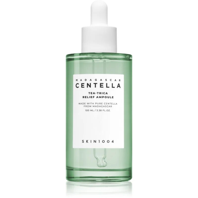SKIN1004 Madagascar Centella Tea-Trica Relief Ampoule pomirjajoči serum za obraz za problematično kožo akne 100 ml
