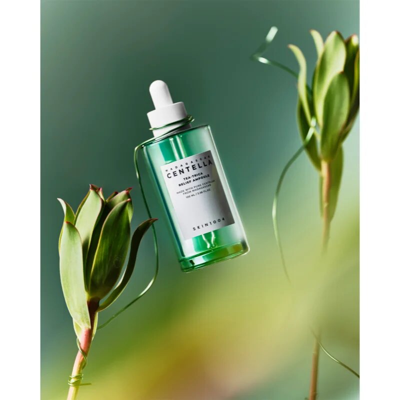SKIN1004 Madagascar Centella Tea-Trica Relief Ampoule pomirjajoči serum za obraz za problematično kožo akne 100 ml