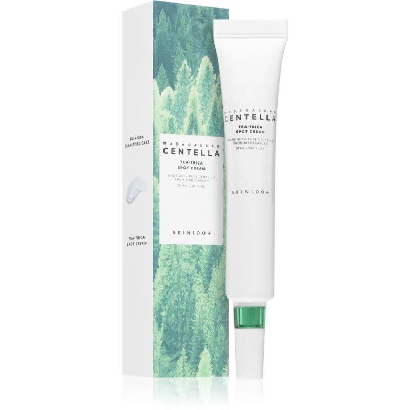 SKIN1004 Madagascar Centella Tea-Trica Spot Cream lokalna nega proti aknam s pomirjajočim učinkom 20 ml