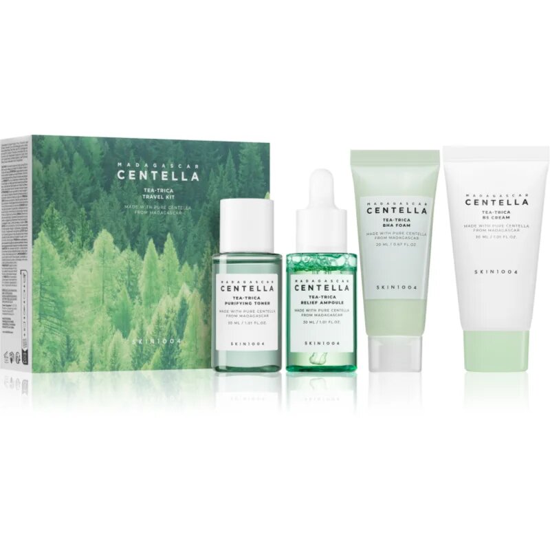 SKIN1004 Madagascar Centella Tea-Trica Travel Kit Potovalni set za problematično kožo