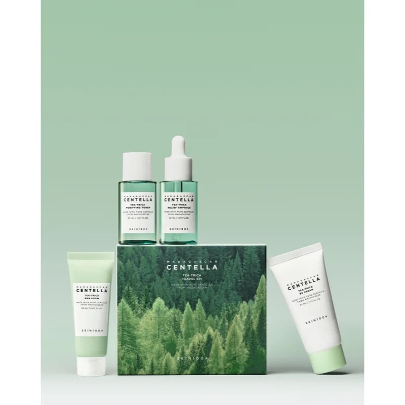 SKIN1004 Madagascar Centella Tea-Trica Travel Kit Potovalni set za problematično kožo