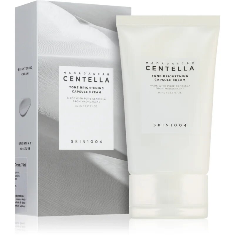 SKIN1004 Madagascar Centella Tone Brightening Capsule Cream revitalizacijska in posvetlitvena krema s pomirjajočim učinkom 75 ml
