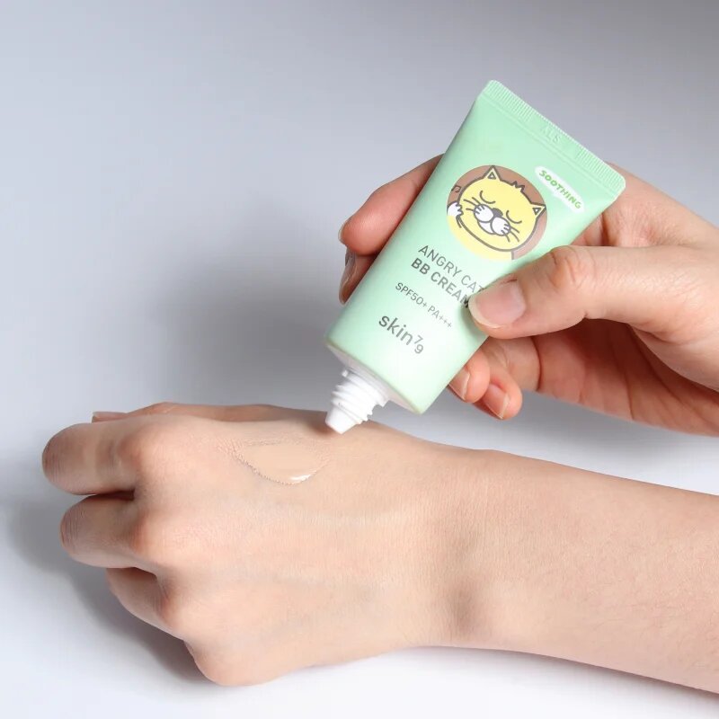 Skin79 Animal For Angry Cat BB krema proti nepravilnostim na koži SPF 50+ odtenek Petal Beige 30 ml