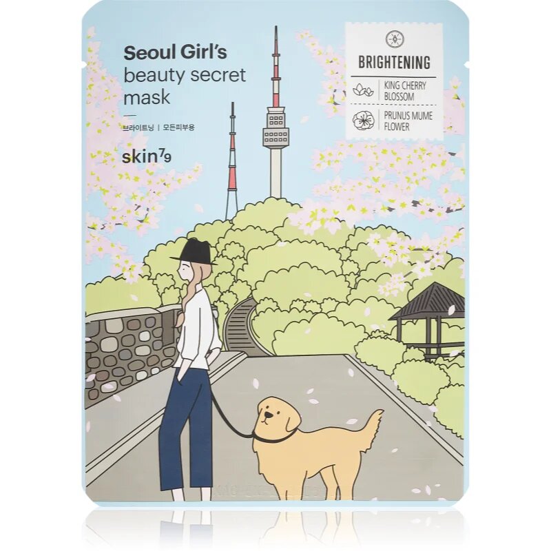 Skin79 Seoul Girl's Beauty Secret maska iz platna s posvetlitvenim in vlažilnim učinkom 20 g