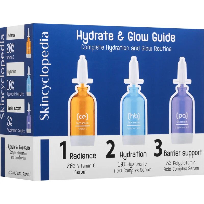 Skincyclopedia Hydrate & Glow Guide intenzivni vlažilni set