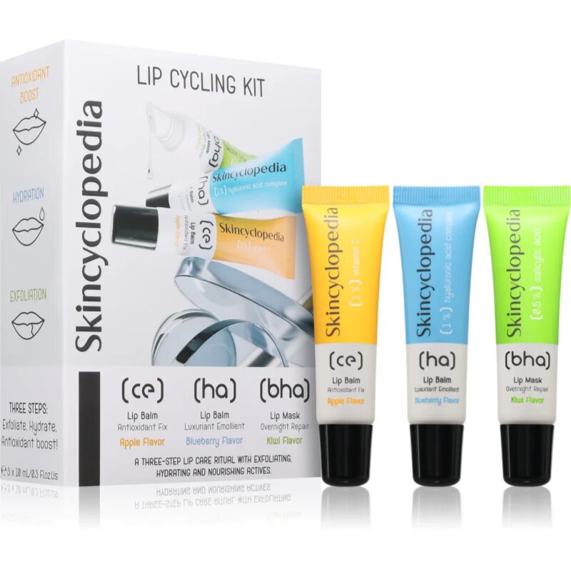 Skincyclopedia Lip Cycling Kit balzam za ustnice 3x10 ml