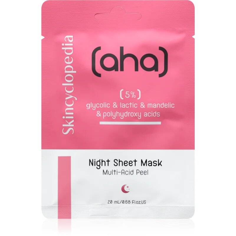 Skincyclopedia Night Sheet Mask maska iz platna za noč 20 ml