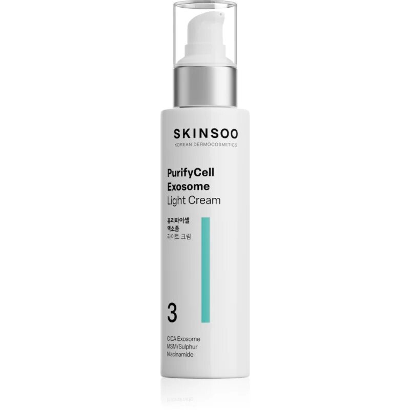 SKINSOO PurifyCell Exosome Light Cream lahka vlažilna krema z mat učinkom 120 ml
