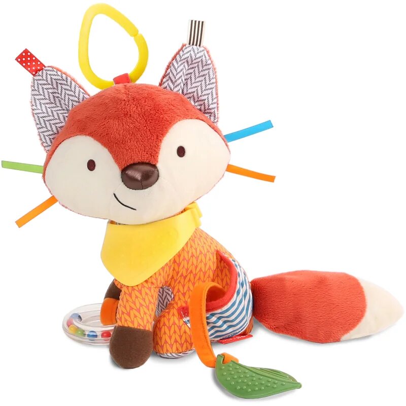 Skip Hop Bandana Buddies Fox aktivnostna igrača z grizljajočim delom za otroke od rojstva 0m+ 1 kos