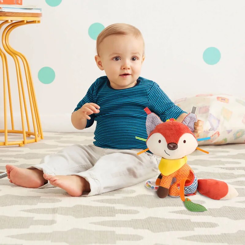 Skip Hop Bandana Buddies Fox aktivnostna igrača z grizljajočim delom za otroke od rojstva 0m+ 1 kos