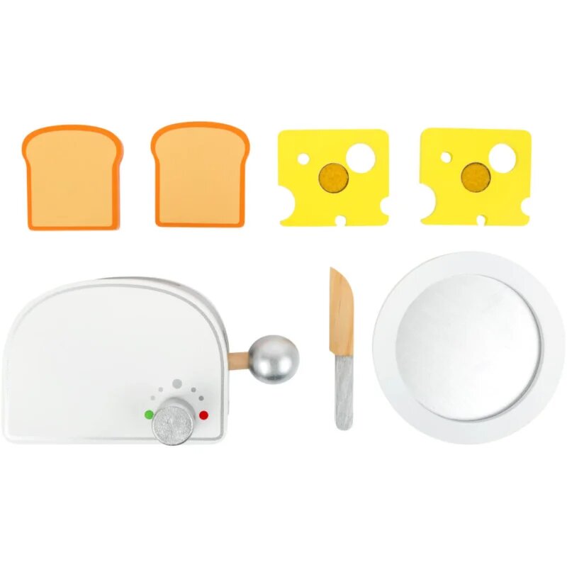 Small foot Wooden Toaster Breakfast komplet igrač iz lesa 3y+ 7 kos
