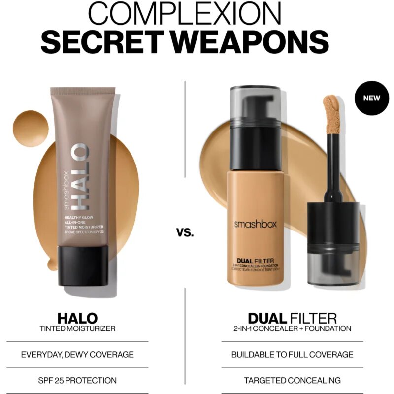 Smashbox DUAL-FILTER 2-in-1 Concealer + Foundation puder in korektor odtenek Fair 1 Cool 23.6 ml