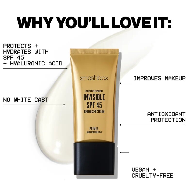 Smashbox Photo Finish Invisible Primer podlaga SPF 45 10 ml