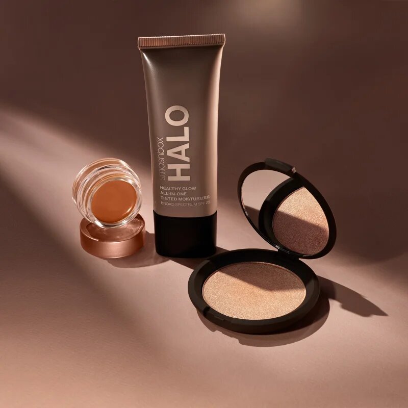 Smashbox x Becca Shimmering Skin Perfector Pressed Highlighter Mini osvetljevalec odtenek Sparkling Wine Pop 25 g