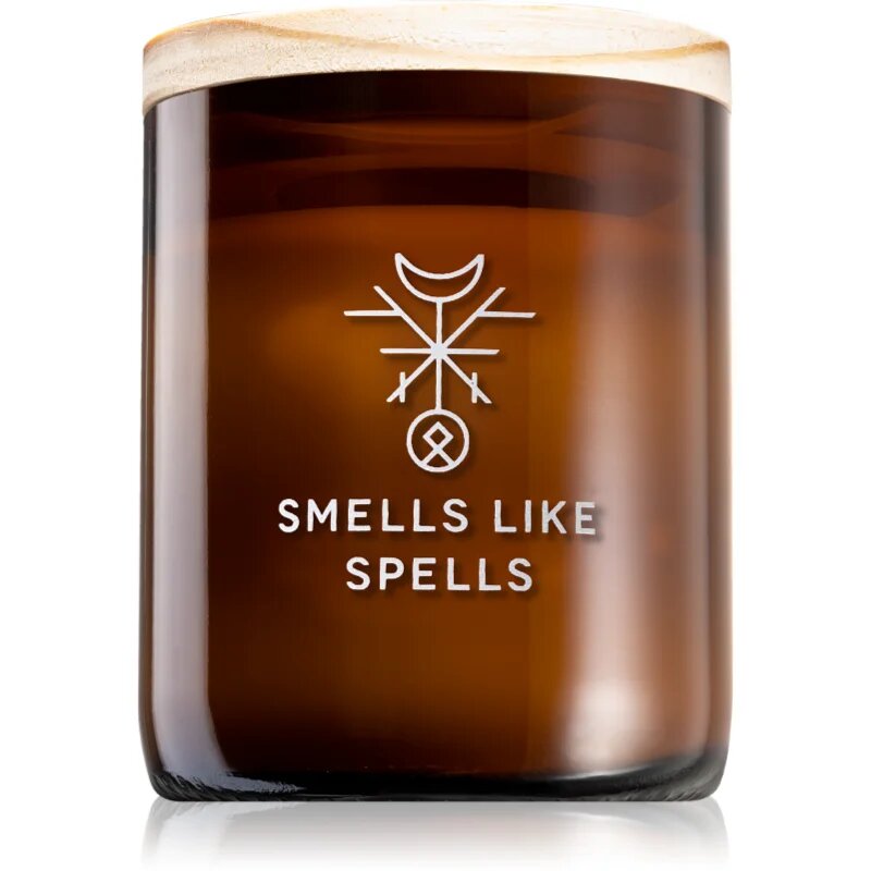 Smells Like Spells Norse Magic Kvasir dišeča sveča z lesenim stenjem (intelligence spell) 200 g
