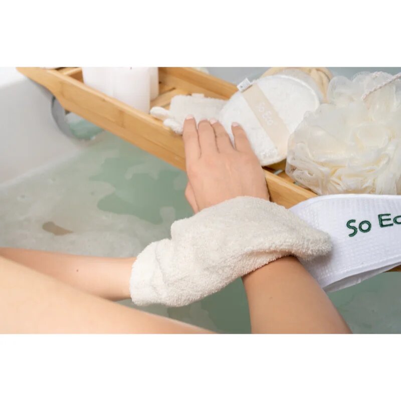 So Eco Bath & Shower Mitt rokavica za piling za tuš 1 kos