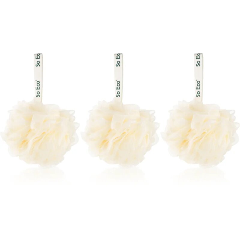 So Eco Bath & Shower Pouf goba za umivanje 3 kos